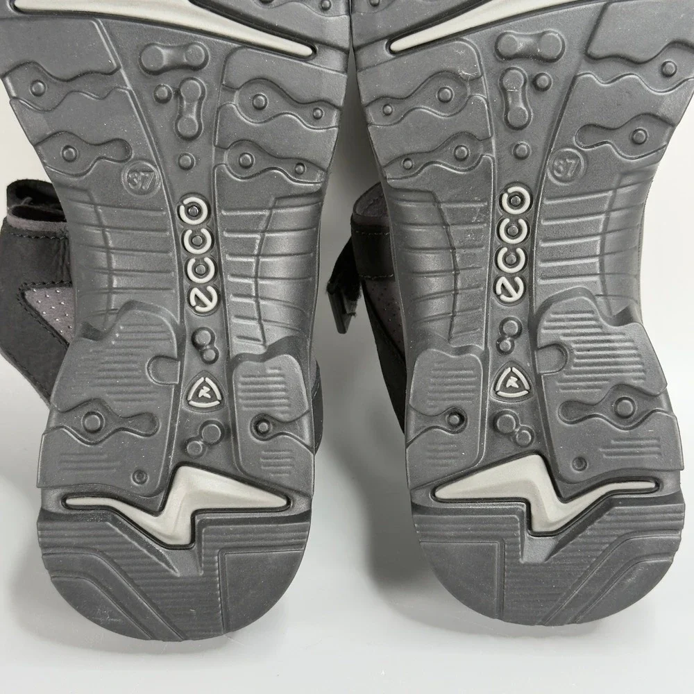 Ecco Offroad Womens US 6 - 6.5 6 1/2 EU 37 Sandals Black Adjustable Strappy Shoe - Picture 14 of 16
